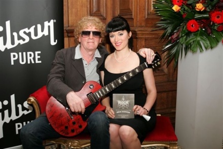 Ian Hunter with Mick Ronson's Daughter Ian Hunter with Mick Ronson's Daughter